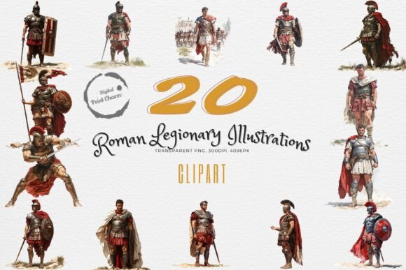 Download 20 Roman Legionary PNG Bundle - Premium Resources