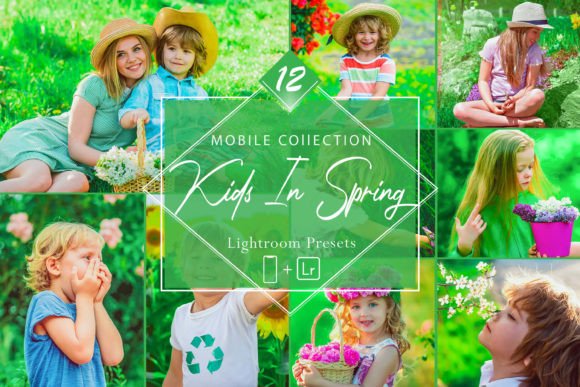 Download 12 Mobile Lightroom, Kids in Spring - Mobile Collection