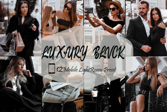 Download 12 Lightroom Mobile Presets,Luxury Blvck - Mobile Collection
