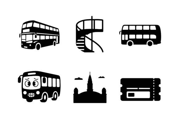 Download London Double-Decker Bus Icon Set - Premium Resources